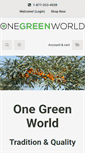 Mobile Screenshot of onegreenworld.com